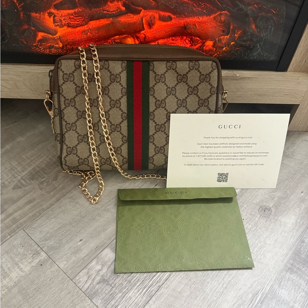 AUTHENTIC GUCCI Crossbody bag purse handbag clutch clutch tote vintage gg